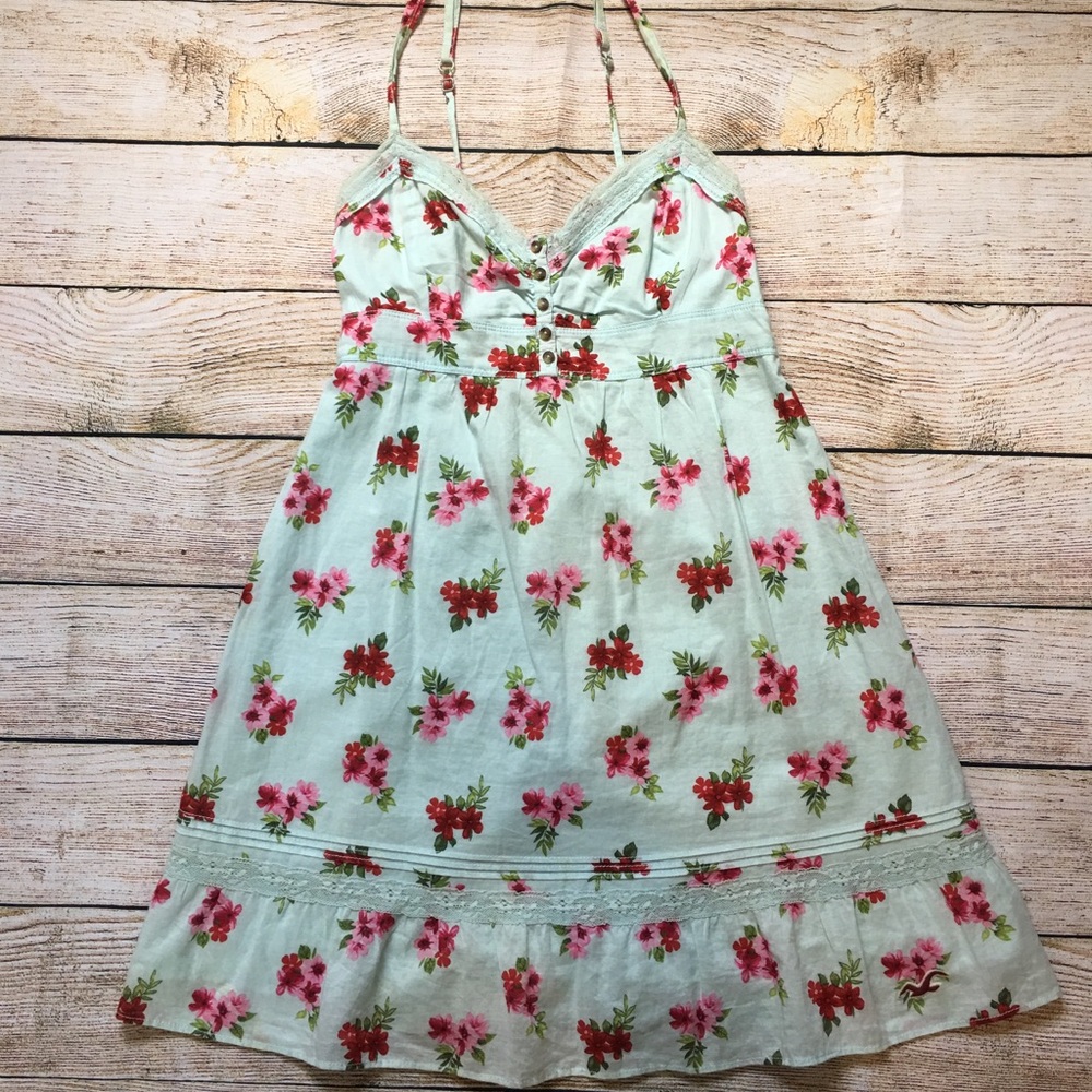 Light blue floral dress